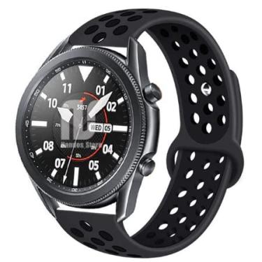 Imagem de Pulseira Sport Nandos-Store compatíveis com Samsung Galaxy Watch 3-41mm ou 45mm - (45mm - Preto NK)