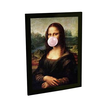Imagem de Quadro Decorativo Monalisa Chiclete Tumblr Poster c/Moldura