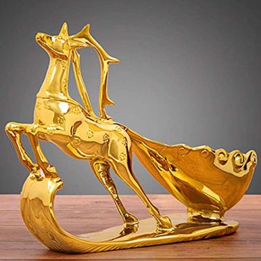 Imagem de Pkfinrd Decoração de prateleira de vinhos moderna e criativa, decoração europeia de armário de vinho para sala de estar