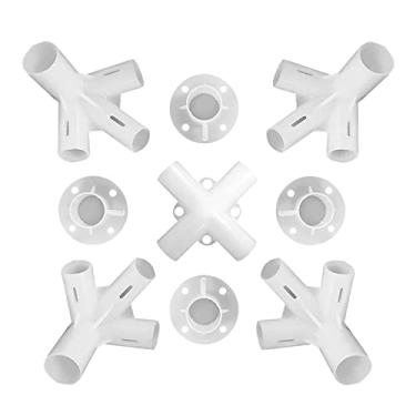 Imagem de Colaxi 1 Conjunto de Peças Sobressalentes Pés Conector Central de Canto Acessórios de Intubação Substituição para Caminhadas Toldo Tenda Gazebo Ao Ar, 9pc