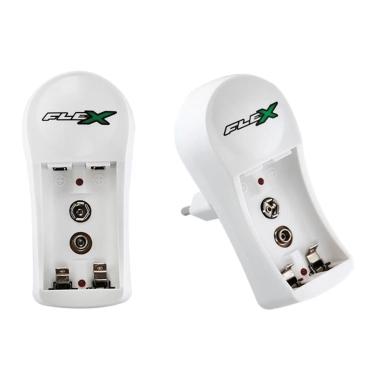 Imagem de Carregador De Bateria AA/AAA/ 9V Bivolt FX-C11 - Flex
