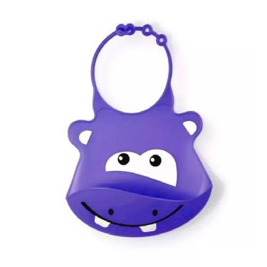 Imagem de Babador De Silicone Silybib Hipopotamo BB044 Multikids