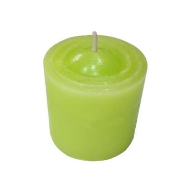 Imagem de Vela Perfumada Com Aroma De Capim-Limão - Cor Verde Claro - Velas Da J