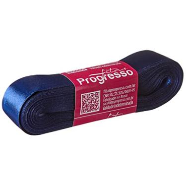 Imagem de FITA CETIM SIMPLES CF005 22 mm COR 215 AZUL MARINHO Peça 10 metros