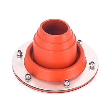 Imagem de Qudai Fogão Jack Kit para Tenda Telhado Flexível Silicone Metal Tubo de Telhado Piscando Resistência a Alta Temperatura Dispositivo Anti-escaldante para Chaminé