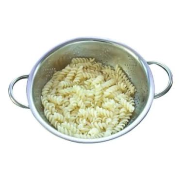 Imagem de Escorredor De Macarrão Aço Inox Passador Massa Legumes 21cm