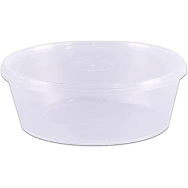 Imagem de Pote Descartável, Prafesta, 500 ml, Redondo, Tampa Com Lacre, Pacote com 10