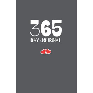 Imagem de 365 Day Journal: Unlined and Undated Daily Diary - 5.5in x 8.5in | Gray Background Cover: A whole year of daily journal ideal gift for friends and family