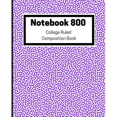 Imagem de Notebook 800 Pages: Big Notebook with Blank Table of Contents | 800 Page Notebook College Ruled for Creators, Writers, Students | Proton Purple