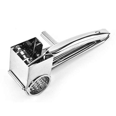 Imagem de ralador rotativo de queijo ralador de queijo em aço inoxidável triturador de queijo cortador de manteiga triturador de queijo triturador de alho acessório de cozinha