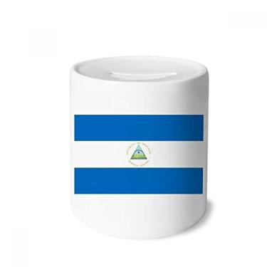 Imagem de DIYthinker Nicarágua Bandeira Nacional América do Norte Caixa Dinheiro Caixa de Cerâmica Porta-Moedas Presente