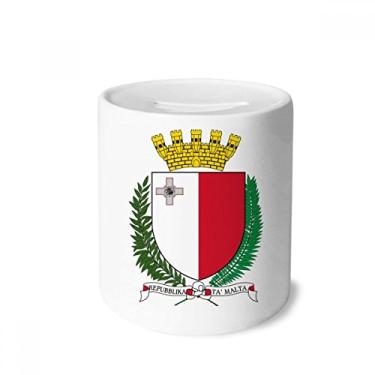 Imagem de DIYthinker Porta-moedas de cerâmica com emblema nacional Malta Europa