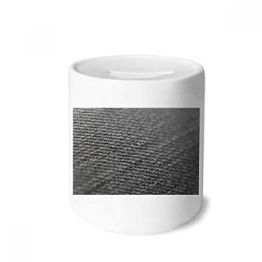 Imagem de DIYthinker Caixa de moedas de cerâmica abstrata em tecido de linho, presente de cofrinho