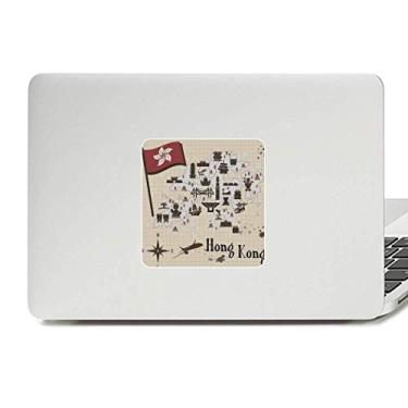 Imagem de Adesivo de vinil paster para laptop Hong Kong China Style Visiting Decal PC Decor