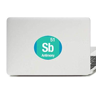 Imagem de Sb Antimônio Elemento Químico Queixo Vinil Emblema Gráfico Laptop Adesivo Notebook Decalque