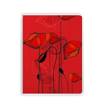 Imagem de Caderno de folhas de arte abstrata com desenho de milho e capa macia para diário