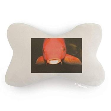 Imagem de DIYthinker Almofada para decoração de pescoço com estampa de animal e peixe vermelho Marine Organism