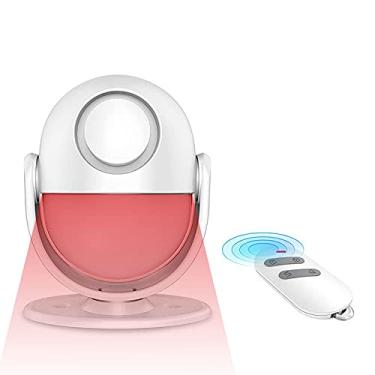 Imagem de KMV Alarme do sensor de movimento WiFi, alarme do sensor de movimento doméstico com alcance de detecção em torno de 8m, volume do alarme 125dB pode monitorar&proteger a segurança de propriedades externas/interiores-WP71