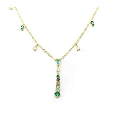 Imagem de Colar Cores Gravata e Brinco Cascata VENDIDO SEPARADAMENTE (Colar Ouro 18k)