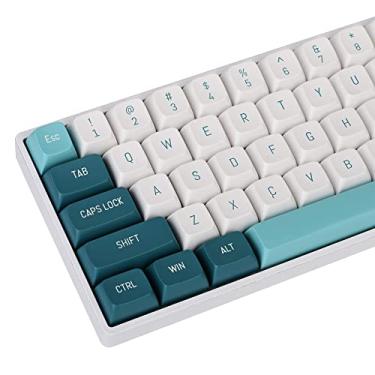 Imagem de Conjunto de teclas GTSP 163 teclas CSA Profile PBT com barra de espaço 7U, tecla verde personalizada para layout ANSI 60% 65% 100% MX Switches Teclado mecânico (floresta)