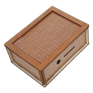 Imagem de Homoyoyo Caixa De Madeira Cofrinho Cofrinho Para Crianças Decoração De Mesa Guarnição De Madeira Cofrinho De Madeira Ornamento De Mesa Caixa De Dinheiro Caixa De Moedas Doméstica Cofrinho