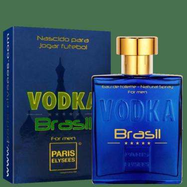 Imagem de Perfume Vodka Brasil Blue Masc Edt 100ml  Paris Elysees Azul