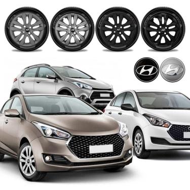 Imagem de Jogo calota Hyundai HB20 HB20S HB2OX 2012 a 2019 Aro 15