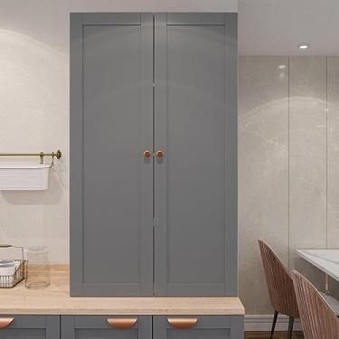 Imagem de Armário Alto Aéreo 2 Portas 135cm Arizona Cabecasa Madeiramadeira Branco/cinza