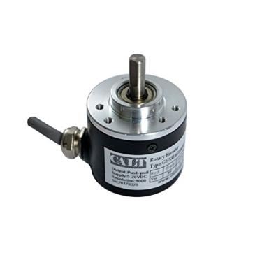 Imagem de Codificador rotativo óptico incremental de eixo sólido externo de 38 mm GHS38-6 1m lado do cabo 400PPR, driver de linha 5V
