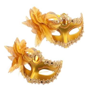 Imagem de Cabilock 2 Unidades máscara de lírio máscara facial mascara baile de gala acessórios para festa máscara de baile mascarar máscara de disfarce de cosplay máscara de disfarce delicada Veneza