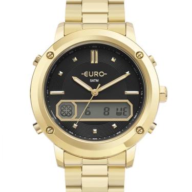 Imagem de Relógio Euro Feminino Dourado EUBJ3890AE 4P Anadigi 50m