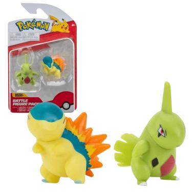 Imagem de Figura Larvitar e Cyndaquil Pokemon Battle Figure 5cm Sunny