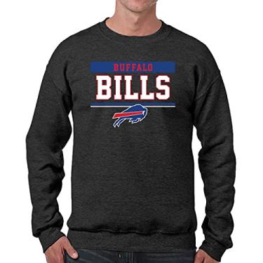 Imagem de Team Fan Apparel NFL Adult Property of Crewneck Moletom de lã - masculino e feminino - Mantenha-se aquecido e represente seu time com estilo