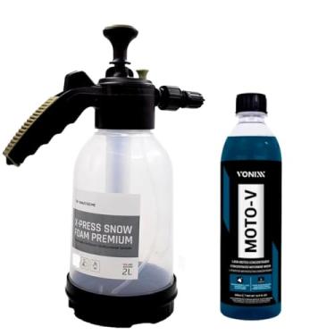 Imagem de Pulverizador X-Press Snow Foam 2 Litros Waxtreme + Shampoo Moto-V 500 ml Vonixx