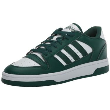 Imagem de adidas Tênis unissex para adultos, Verde universitário/branco/verde universitário, 4.5 Women/3.5 Men