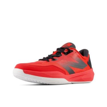 Imagem de New Balance FuelCell 796 V4 Hard Court Tênis masculino, Equipe vermelho/fantasma/prata, 7.5 Wide