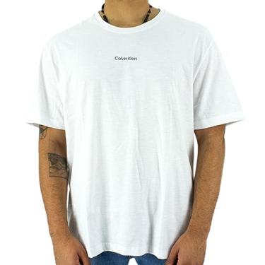 Imagem de Camiseta Slim flamê, Calvin Klein, Masculino, Branco, M
