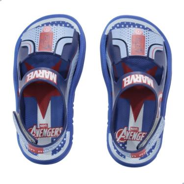 Imagem de Sandália Infantil Grendene Kids Avengers Alvo Capitão América