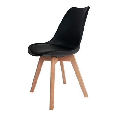 Imagem de CADEIRA SAARINEN WOOD CX 1 - PP PRETO