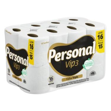 Imagem de Personal Papel Higiênico Vip Folha Tripla, 16 Rolos De 20M