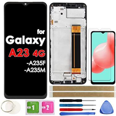 Imagem de Substituição de tela LCD Touch Display digitalizador com moldura para Samsung Galaxy A23 4G A235 SM-A235F A235M A235F/DS A235M/DS 6,6 polegadas
