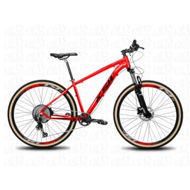 Imagem de Bicicleta Aro 29 KSW XLT 12 Velocidades Deore F. Hidráulico,17,Vermelho Preto