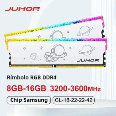 Imagem de Memória Ram Ddr4 3200Mhz 8Gb/16Gb Rgb Para Desktop - Juhor