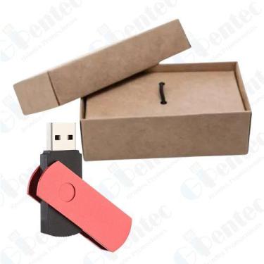 Imagem de Kit Caixinha + Pen Drive Giratório Personalizado (REF-KT6) - Gipentec,