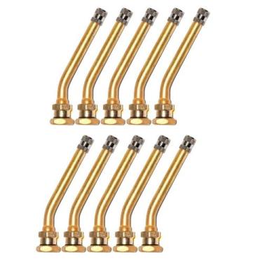 Imagem de 10 Unidades Válvula para Pneu sem Câmara 110mm V3-20-6 Latão Fiontar