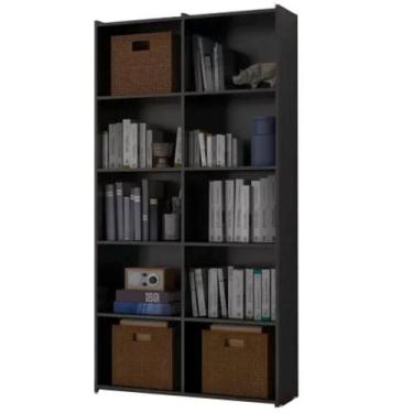Imagem de Estante para Livros Holanda Preto Casa Mobilia - Casa Mobilia Movelari