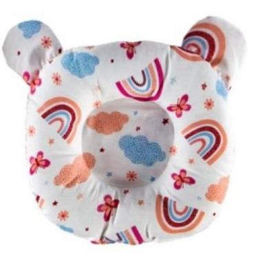 Imagem de Travesseiro Anatômico Berço Carrinho Conforto Bebê Várias Estampas - M