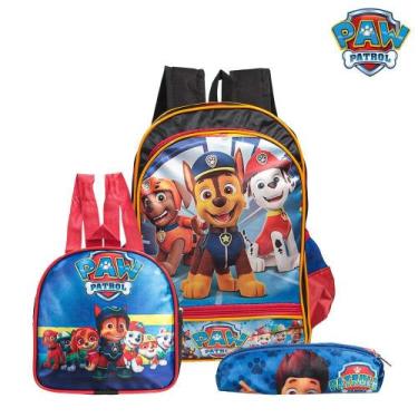 Imagem de Mochila Escolar Patrulha Canina Costas Kit Lancheira+Estojo - Toys 2U