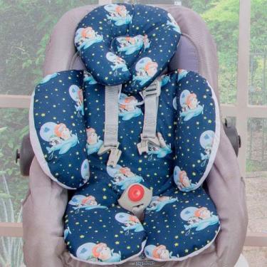 Imagem de Apoio de Corpo Protetor de Bebê Dupla Face Cadeira Carrinho - Enxoval 