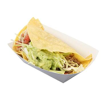 Imagem de Barco de papel cinza Bio Tek - 8,8 cm x 5 cm x 3,8 cm - Caixa com 50 unidades - Restaurantware